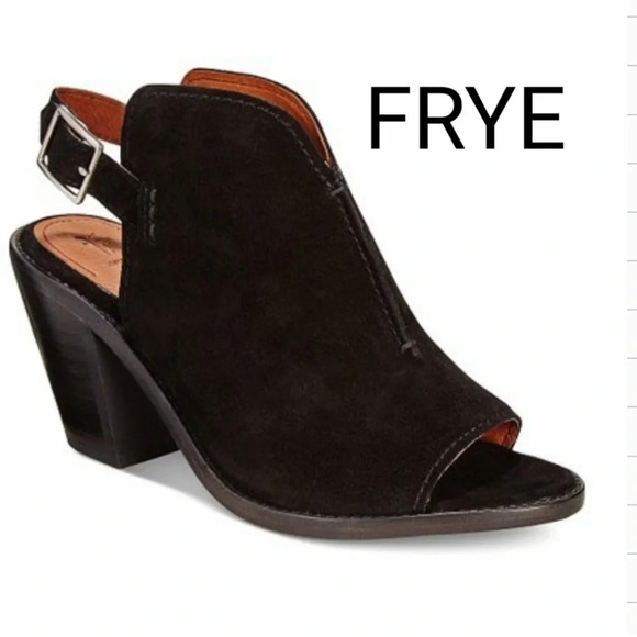 Frye Shoes - FRYE Courtney Sling Back Peep Toe Shootie Bootie boot heeled heels shoes 7.5 EUC